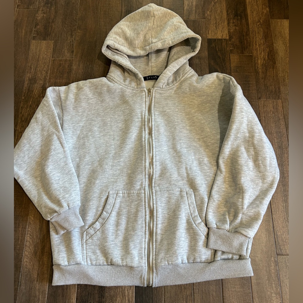 EFAN Zip up Gray Hoodie